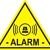 5 Stück Aufkleber "Alarm", iSecur, alarmgesichert, 5x4cm, Art. hin_066_innen, Achtung, Vorsicht, Hinweis auf Alarmanlage, innenklebend für Fensterscheiben, Haus, Auto, LKW, Baumaschinen -
